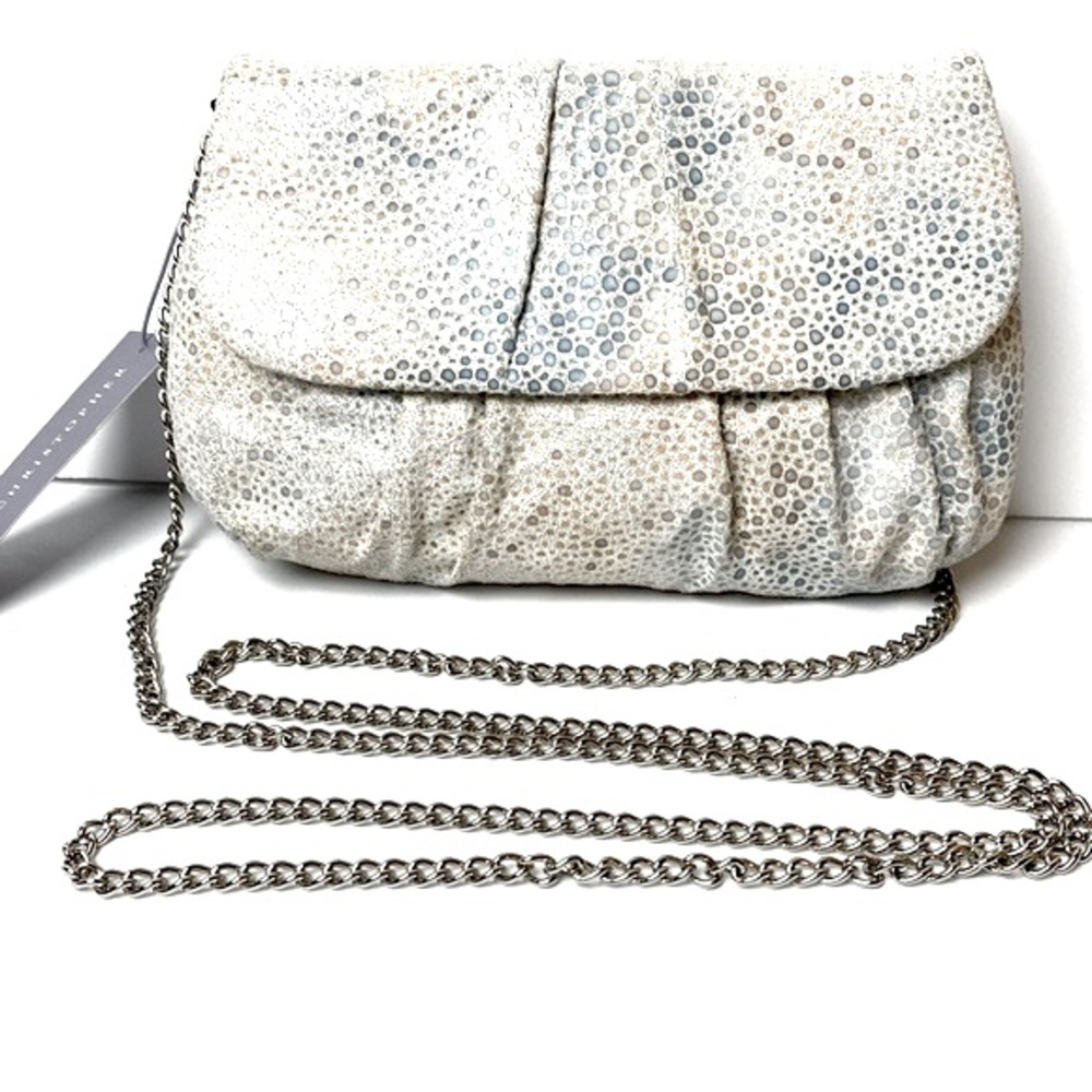 Inge Christopher Leather Handbag Burano Mini Clutch Crossbody